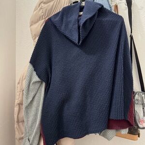 Blue turtle neck sweater